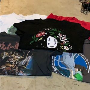 Studio Ghibli tees lot